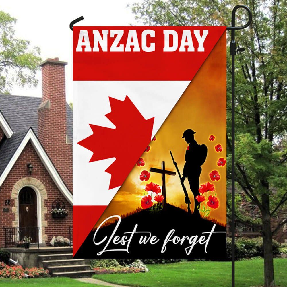 Anzac Day Canada Lest We Forget Canadian Flag MLN1147F - Image 5