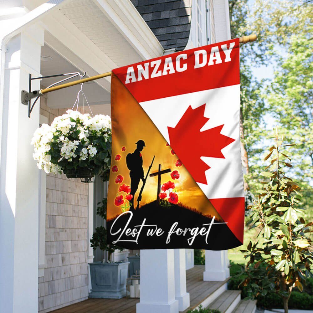 Anzac Day Canada Lest We Forget Canadian Flag MLN1147F - Image 2