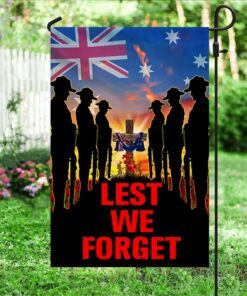 anzac day flag lest we forget australia qnn814f 2533
