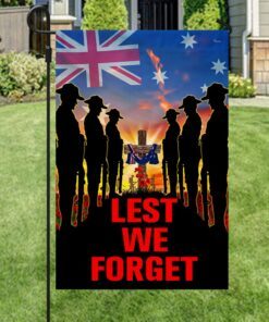 anzac day flag lest we forget australia qnn814f 3025