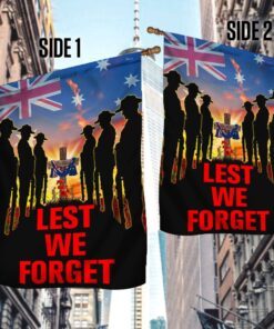 anzac day flag lest we forget australia qnn814f 4540