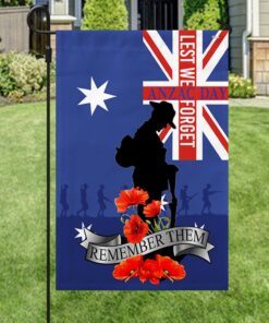 anzac day flag lest we forget ttv555f 3229