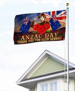 anzac day flag new zealand grommet flag thank you for your service qtr07gf 8267