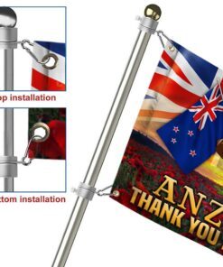 anzac day flag new zealand grommet flag thank you for your service qtr07gf 8937