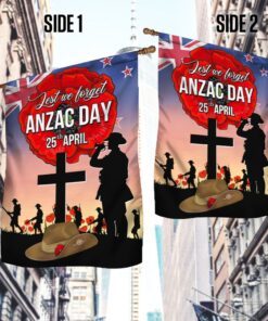 anzac day flag new zealand lest we forget 25th april tqn1033f 1193