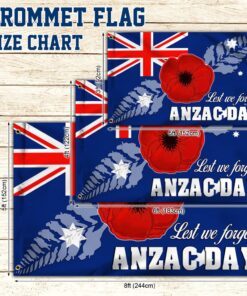 anzac day grommet flag lest we forget ttn549gf 3887