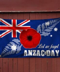 anzac day grommet flag lest we forget ttn549gf 8530