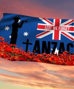Anzac Day Grommet Flag Lest We Forget TTV565GF