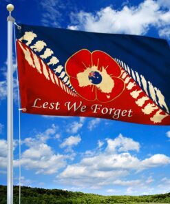 Anzac Day Lest We Forget Grommet Flag LHA2105GF
