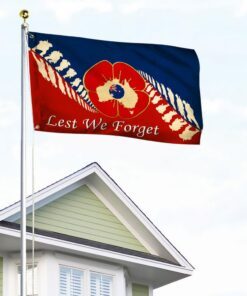 anzac day lest we forget grommet flag lha2105gf 5618