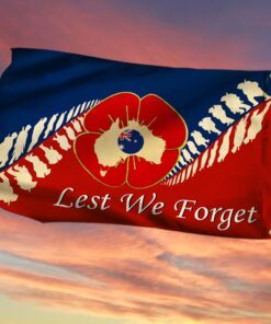 anzac day lest we forget grommet flag lha2105gf 5783