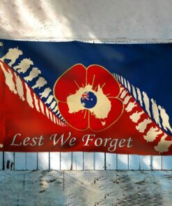anzac day lest we forget grommet flag lha2105gf 8280
