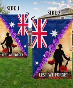 anzac day lest we forget purple poppy australia veteran flag mln925f 2985