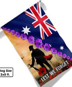 anzac day lest we forget purple poppy australia veteran flag mln925f 6545