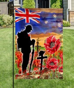anzac day lest we forget remembrance them flag soul ntb181f 1887