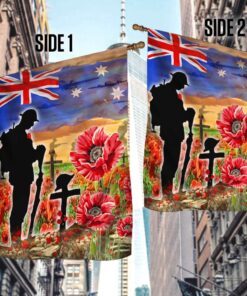 anzac day lest we forget remembrance them flag soul ntb181f 1891