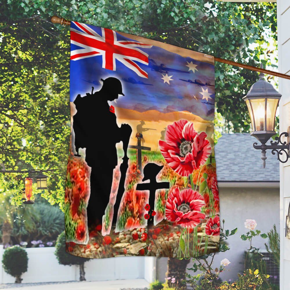 Anzac Day Lest We Forget Remembrance Them Flag Soul NTB181F - Image 2