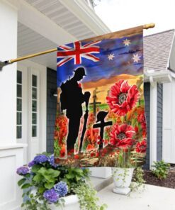 Anzac Day Lest We Forget Remembrance Them Flag Soul NTB181F