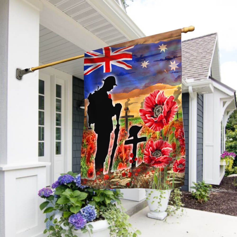 Anzac Day Lest We Forget Remembrance Them Flag Soul NTB181F