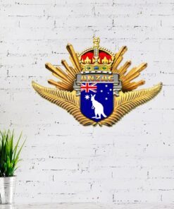 anzac day lest we forget rising sun hanging metal sign lnt53ms 2917
