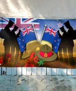 anzac day new zealand grommet flag lest we forget tqn193gf 5049
