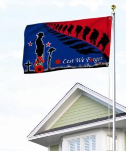 anzac day new zealand lest we forget grommet flag lha1748gfv2 4947