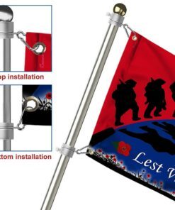 anzac day new zealand lest we forget grommet flag lha1748gfv2 5862