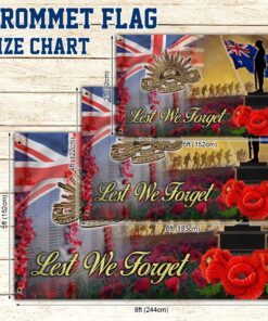 anzac day poppy australian grommet flag lest we forget ddh3363gf 6220