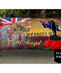 anzac day poppy australian grommet flag lest we forget ddh3363gf 8450