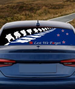 anzac day rear window decal new zealand lest we forget lha1977cd 2878