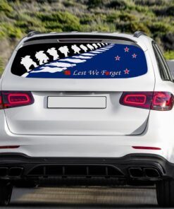anzac day rear window decal new zealand lest we forget lha1977cd 5360