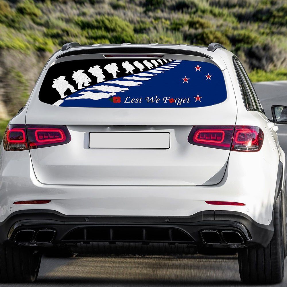Anzac Day Rear Window Decal New Zealand Lest We Forget LHA1977CD - Image 3