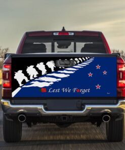Anzac Day Truck Tailgate Decal Sticker Wrap New Zealand Lest We Forget LHA1977TD