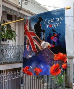 anzac day veteran australia flag lest we forget lha2040f 1194