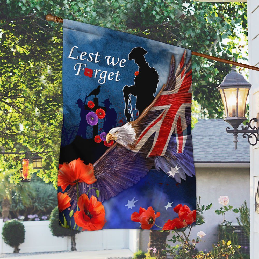 Anzac Day Veteran Australia Flag Lest We Forget LHA2040F