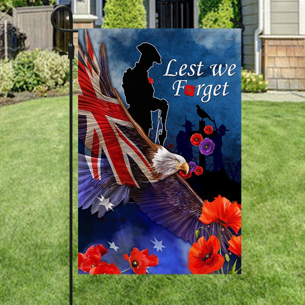 Anzac Day Veteran Australia Flag Lest We Forget LHA2040F - Image 5