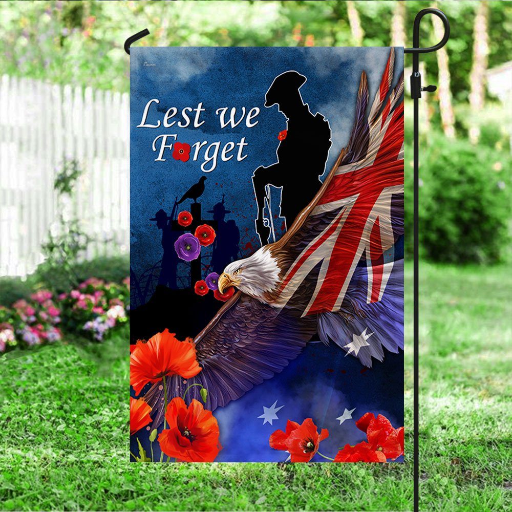Anzac Day Veteran Australia Flag Lest We Forget LHA2040F - Image 4