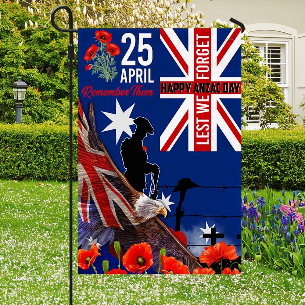 Anzac Day Veteran Eagle Australia Flag Remember Them Happy Anzac Day Lest We Forget LHA2115F - Image 5