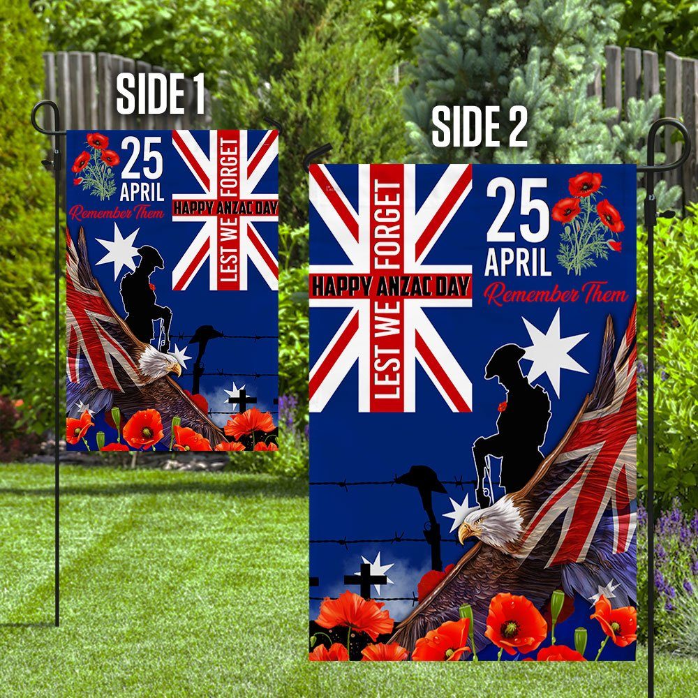 Anzac Day Veteran Eagle Australia Flag Remember Them Happy Anzac Day Lest We Forget LHA2115F - Image 6