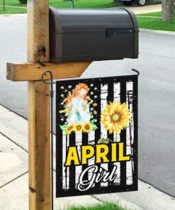 april girl birthday flag 4139