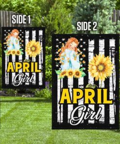april girl birthday flag 5283