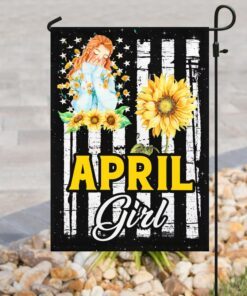 april girl birthday flag 6522
