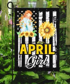 april girl birthday flag 7610
