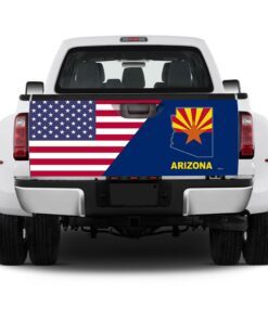 arizona sticker wrap arizona american eagle tailgate decal sticker wrap trl1699tdv2 4395