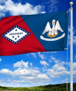 arkansas and louisiana states grommet flag tqn508gf 3097