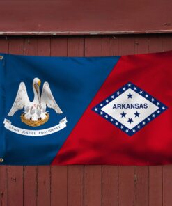 arkansas and louisiana states grommet flag tqn508gf 3607
