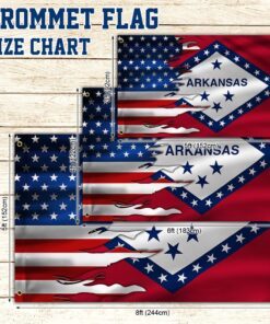 arkansas and american grommet flag mlh1913gfv2 6019