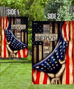 as for me &amp my house, we will serve the lord flag 2886