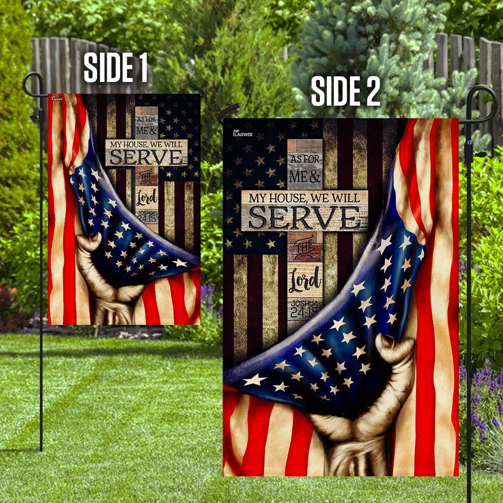 As For Me & My House, We Will Serve The Lord Flag - Image 8
