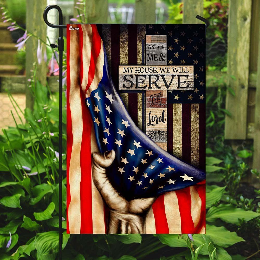 As For Me & My House, We Will Serve The Lord Flag - Image 7